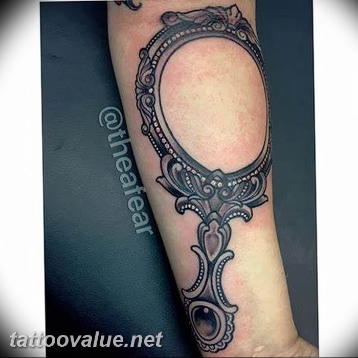 photo tattoo mirror 05.12.2018 №022 - Example tattoo pattern with mirror - tattoovalue.net